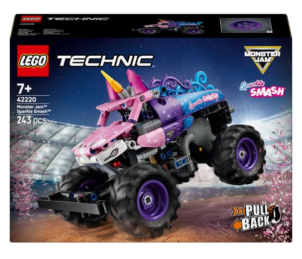 LEGO Technic 42220 Monster Jam Sparkle Smash z napędem pull-back - 1473446 - zdjęcie